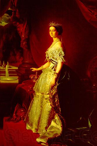Franz Xaver Winterhalter Portrait of Empress Eugenie Norge oil painting art